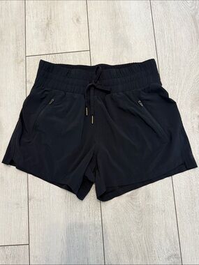 ALL IN MOTION Black Athletic Drawcord Shorts with Zipper Pockets